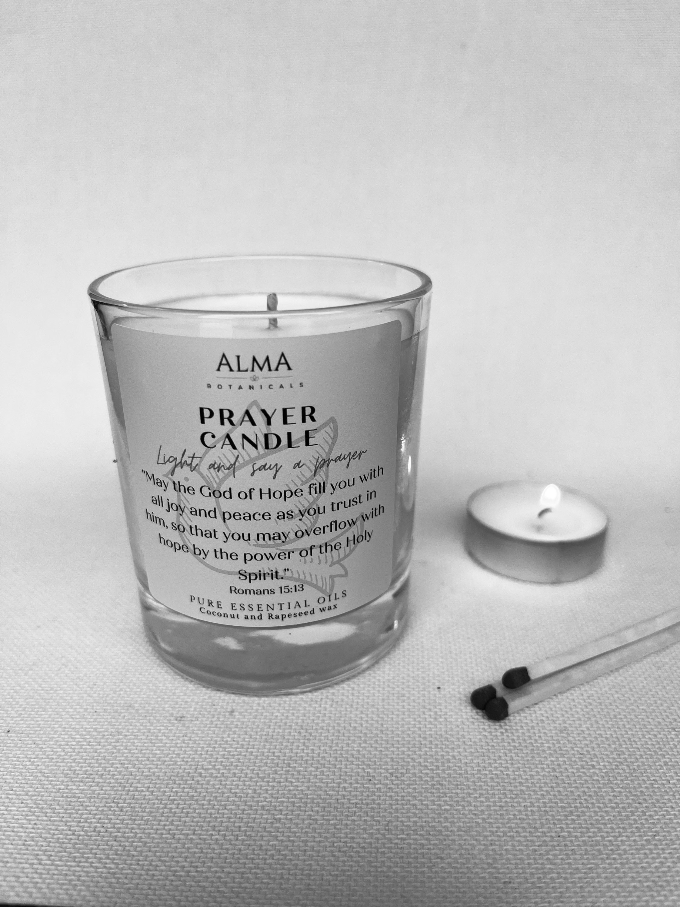 Christian Scripture Prayer Candle. Light This Candle and Say a Etsy UK