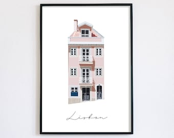 Lisbon Downloadable Art Print / Wall Art / Digital Art Print / Portuguese Architecture / Instant Download / Portugal / Lisbon