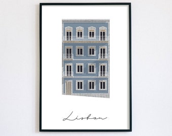 Lisbon Downloadable Art Print / Wall Art / Digital Art Print / Portuguese Architecture / Instant Download / Portugal / Lisbon