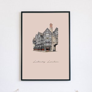Liberty London Downloadable Print / Wall Art / Digital Art Print / London Architecture / Instant Download