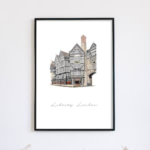 Liberty London Downloadable Print / Wall Art / Digital Art Print / London Architecture / Instant Download