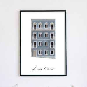 Lisbon Downloadable Art Print / Wall Art / Digital Art Print / Portuguese Architecture / Instant Download / Portugal / Lisbon