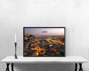 Printable Wall Art, Lisbon Travel Poster, Lisbon Travel Print, Lisbon Poster, Portugal Print, Portugal Travel Poster, Art Decor, Home Decor