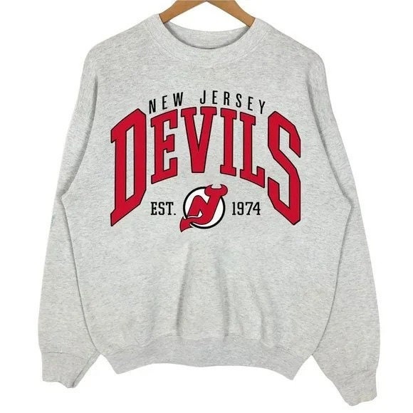 VINTAGE NJ DEVILS BLACK/RED STARTER JERSEY - Primetime