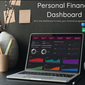 Personal Finance Dashboard - Google Data Studio wealth tracking management dashboard
