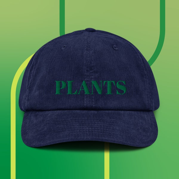 PLANTS, eat your plants, vegan, Urlaub, Cappy with Attitude Trendige Streetwear, Verstellbar, Perfektes Geschenk, Vintage style