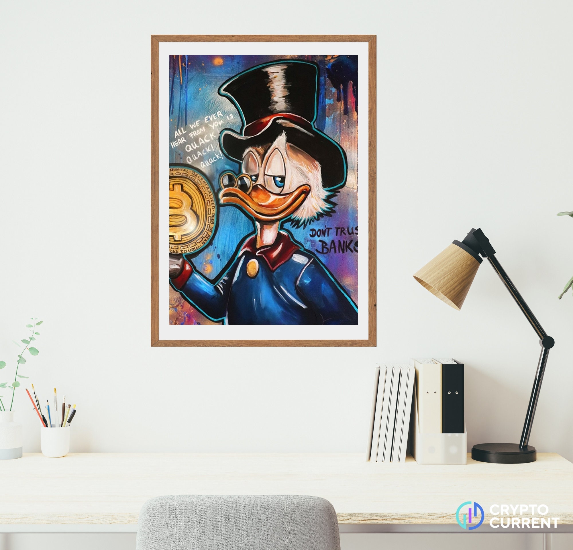 Scrooge Mcduck Bitcoin Art Print: Abstract Crypto Wall Decor (digital  Download) - Etsy