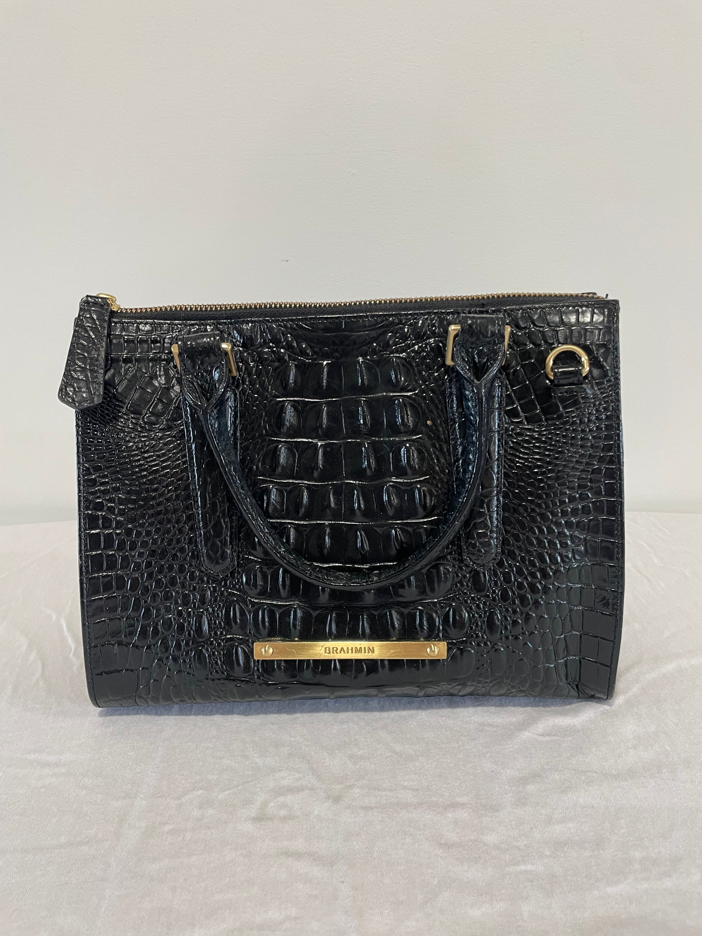 Brahmin Anywhere Convertible Melbourne Embossed Leather Satchel