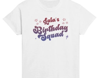 Kids Birthday Crew Shirt, Birthday Squad Shirt