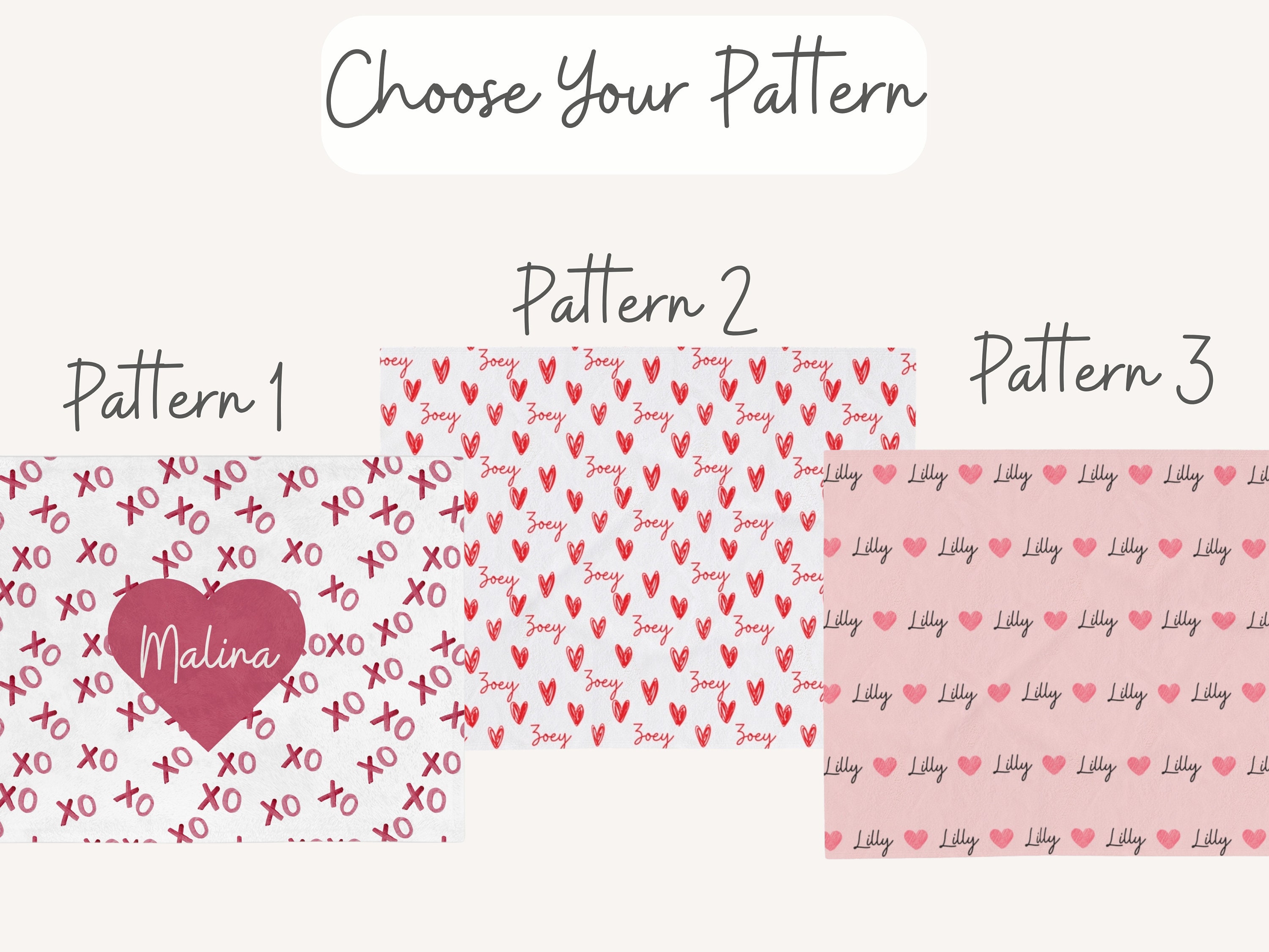 Unique Valentine&#39;s Day Gift for Daughter, monogram Blanket, Custom Valentine&#39;s Day Blanket, unique Gift for baby&#39;s first valentines
