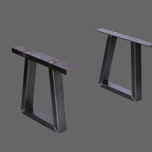 Set of 2 simple iron table legs