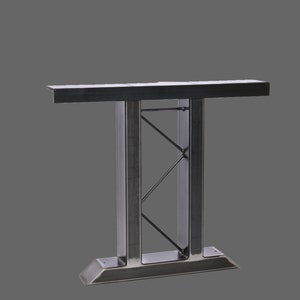Set of 2 iron table legs