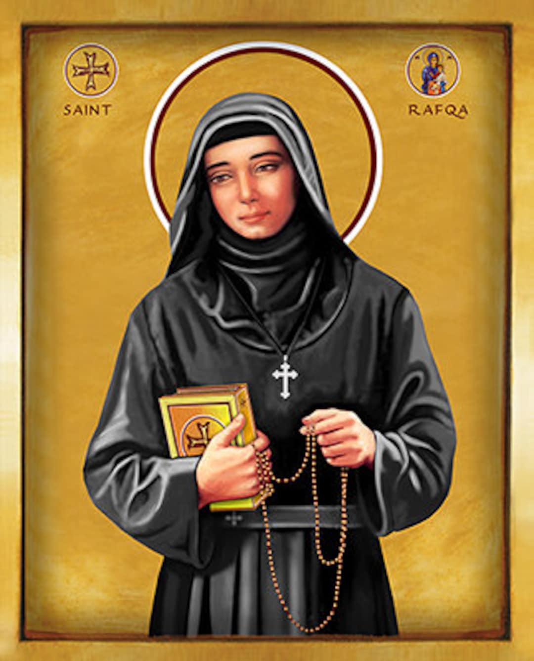 Icon of St Rafqa Pietra Choboq Arrayès Rafka Rebecca is a Etsy