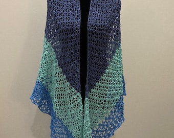 Chal de crochet hecho a mano