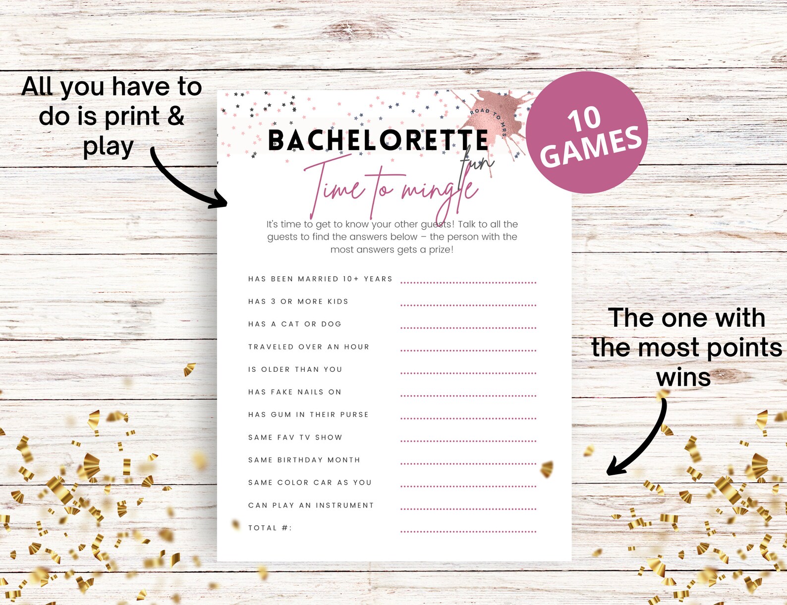 10 Bachelorette Party Games Clean Party Games Printable Bachelorette