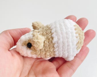 Crochet Baby Guinea Pig Amigurumi, Kawaii Handmade Small Animal Plush