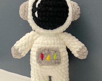 Peluche de astronauta a crochet, amigurumi de astronauta suave, regalo para amantes del espacio