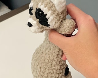 Raccoon Plush – Handmade Crochet Raccoon Amigurumi