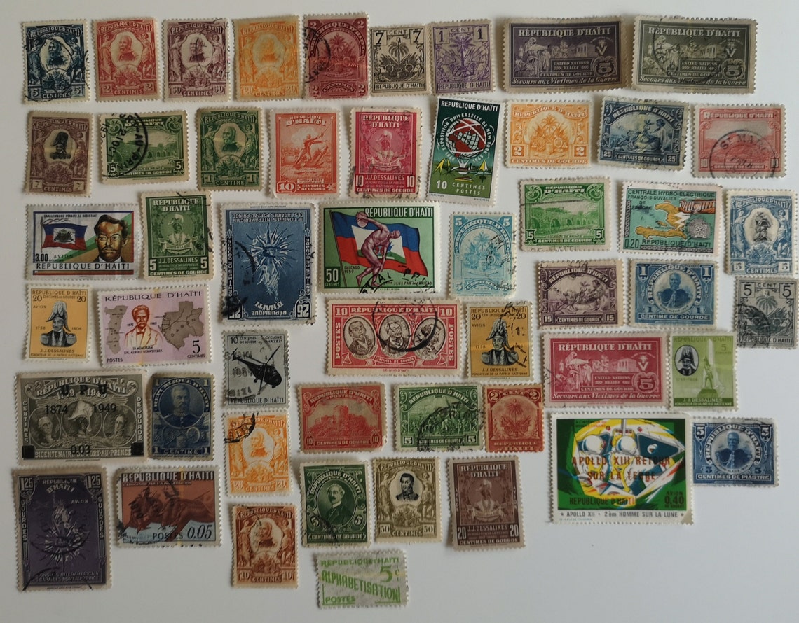 Haiti Postage Stamps - USED & off Paper - 50 to 500 Different ...