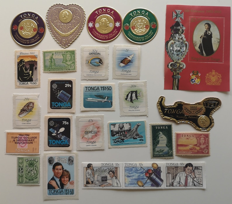 Tonga Postage Stamps USED & off Paper 25 to 1000 Different for ...