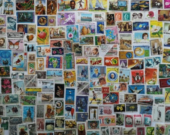 Africa Postage Stamps - USED & off paper - 300 to 2000 different - collecting, crafting, collage, decoupage, scrapbooking