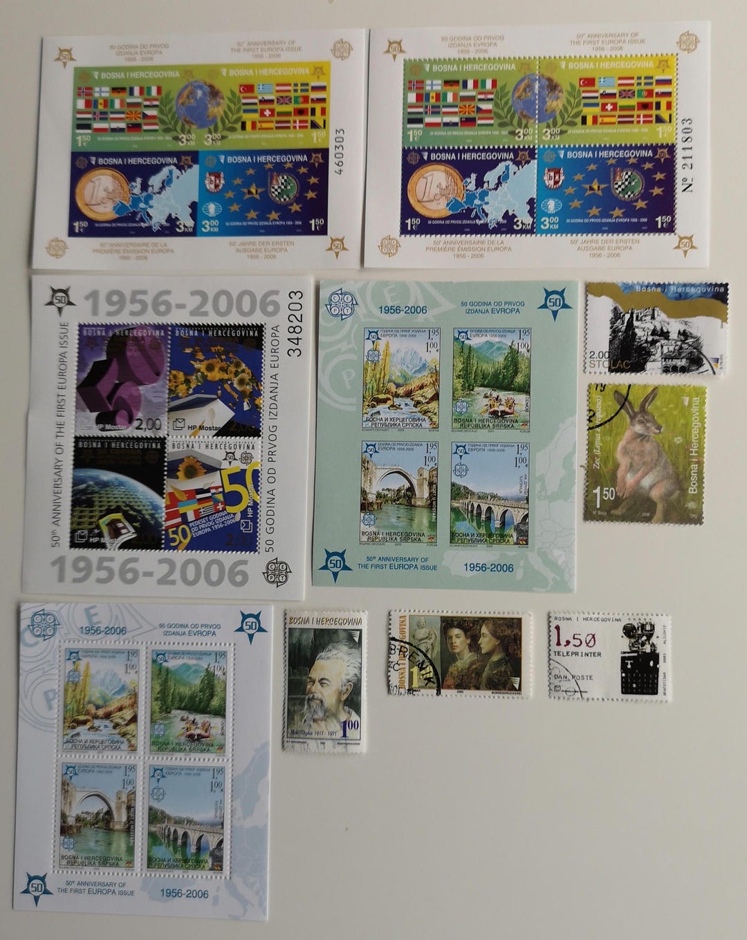 Bosnia Post 1993 Postage Stamps - USED & off Paper - 25 and 50 ...