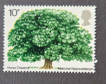 Great Britain 1974 British Trees -  1 Mint Stamp - collecting, crafting, collage, decoupage, scrapbooking