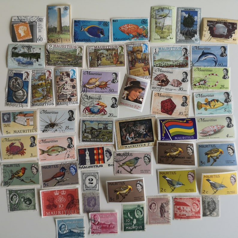 Mauritius Postage Stamps - USED & off Paper - 50 to 800 Different ...
