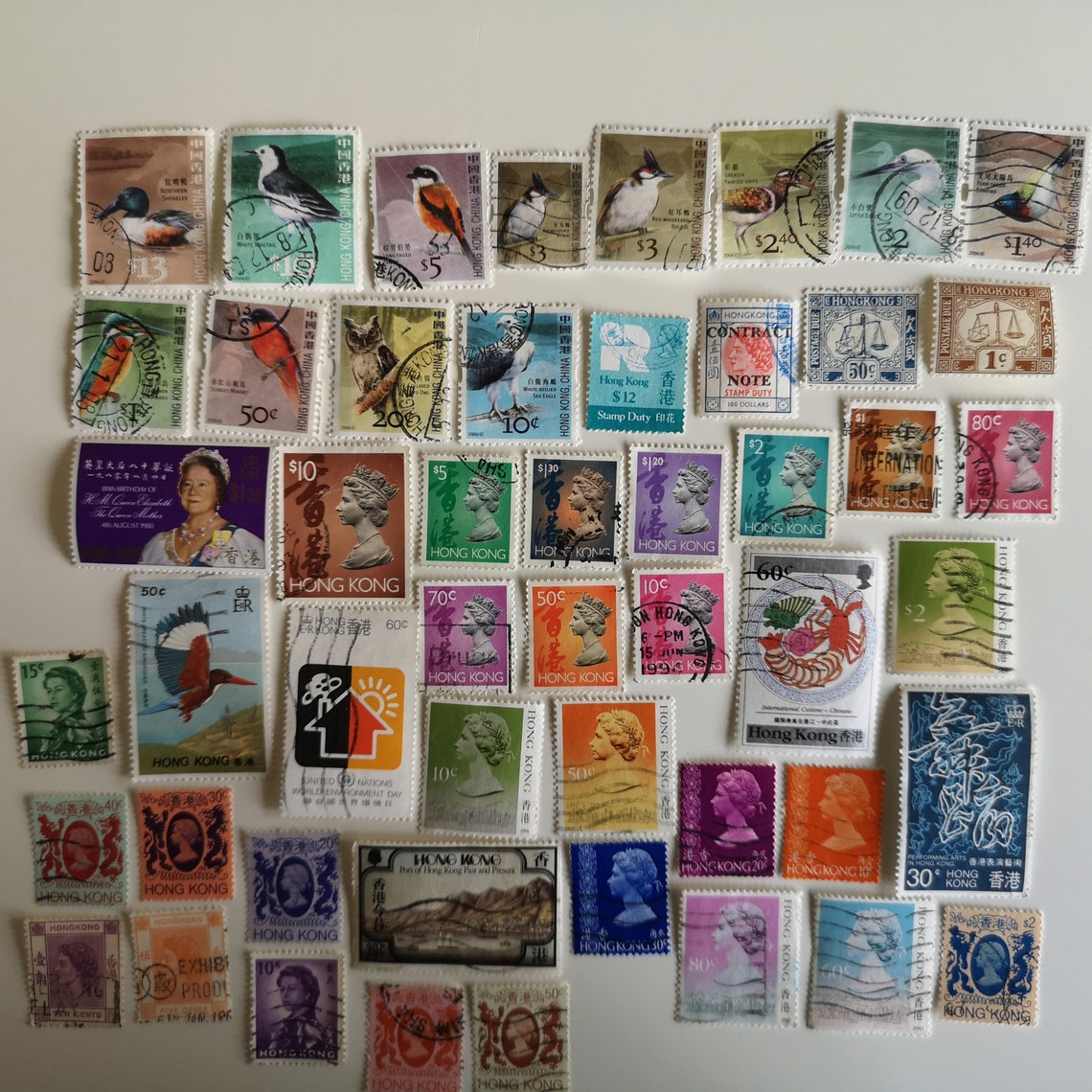 Hong Kong Postage Stamps - USED & off Paper - 50 to 1000 Different ...