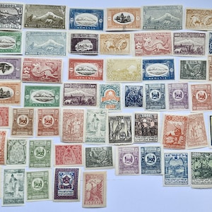 Sellos postales de Armenia - USADOS y sin papel - 25 y 50 diferentes - coleccionismo, manualidades, collage, decoupage, scrapbooking