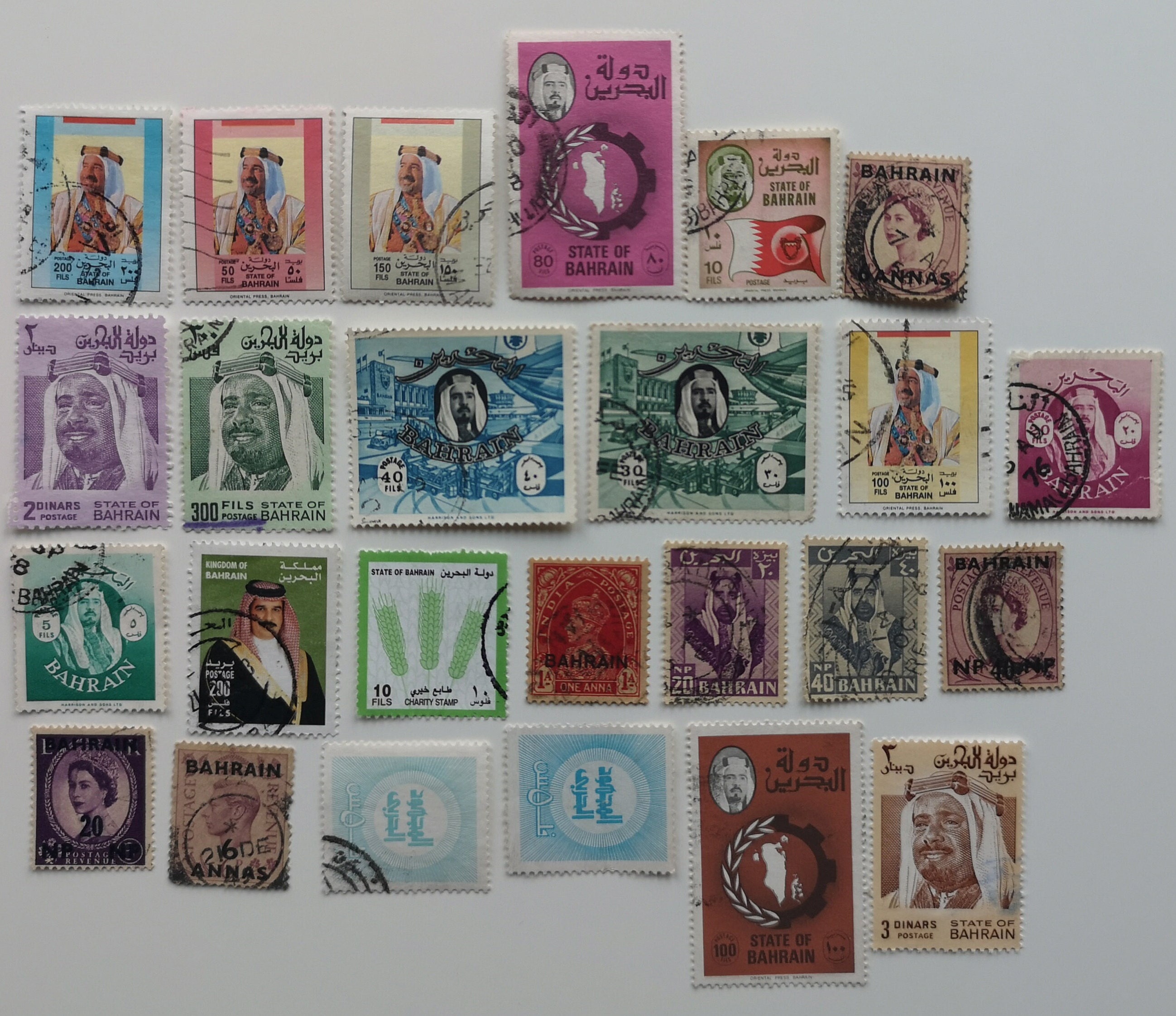Bahrain Postage Stamps - USED & off Paper - 25 to 300 Different ...