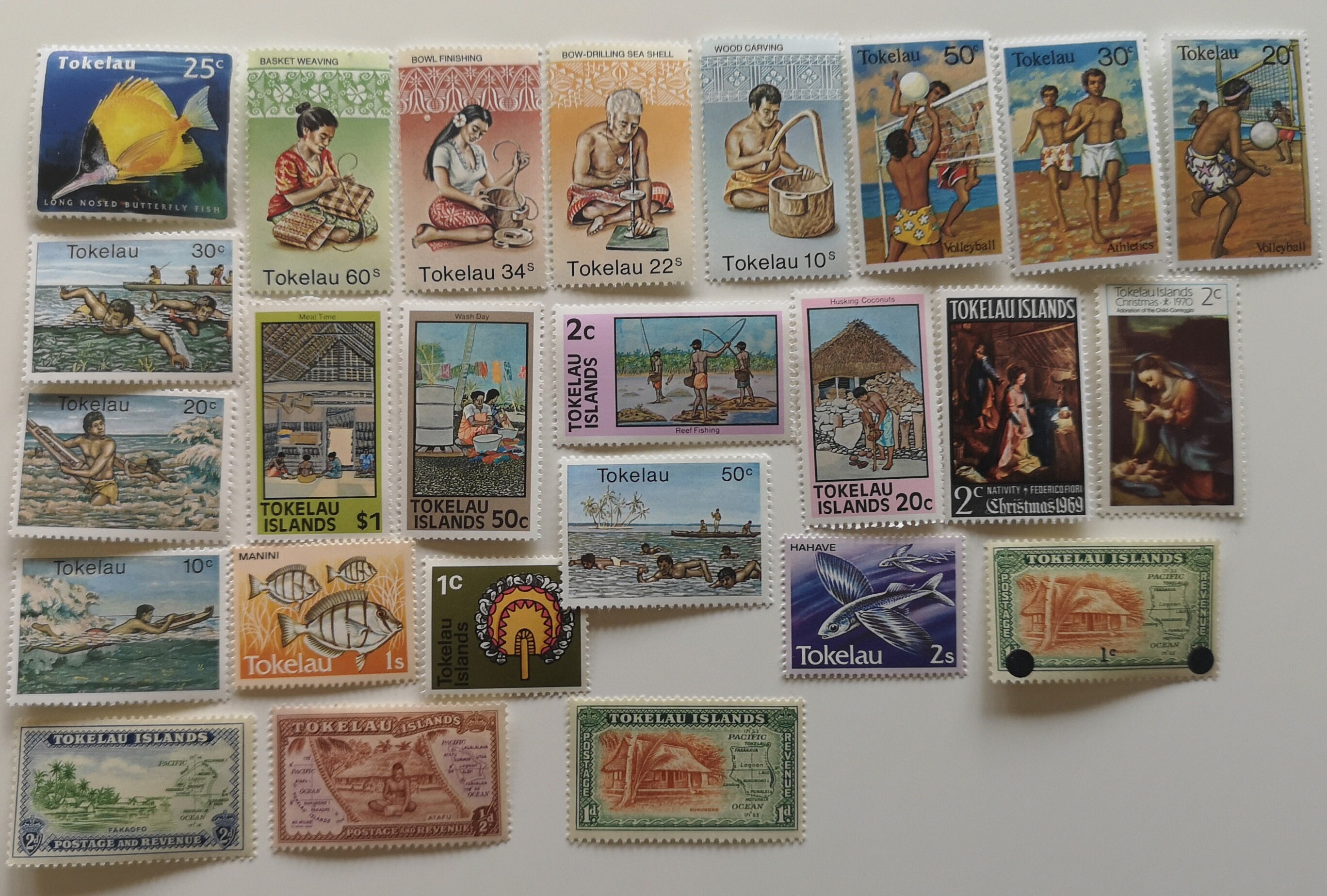 Tokelau Postage Stamps - USED & off Paper - 25 to 150 Different - for ...