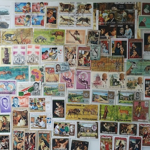 Sellos postales de Burundi - USADOS y sin papel - 100 a 1000 diferentes - coleccionismo, manualidades, collage, decoupage, scrapbooking