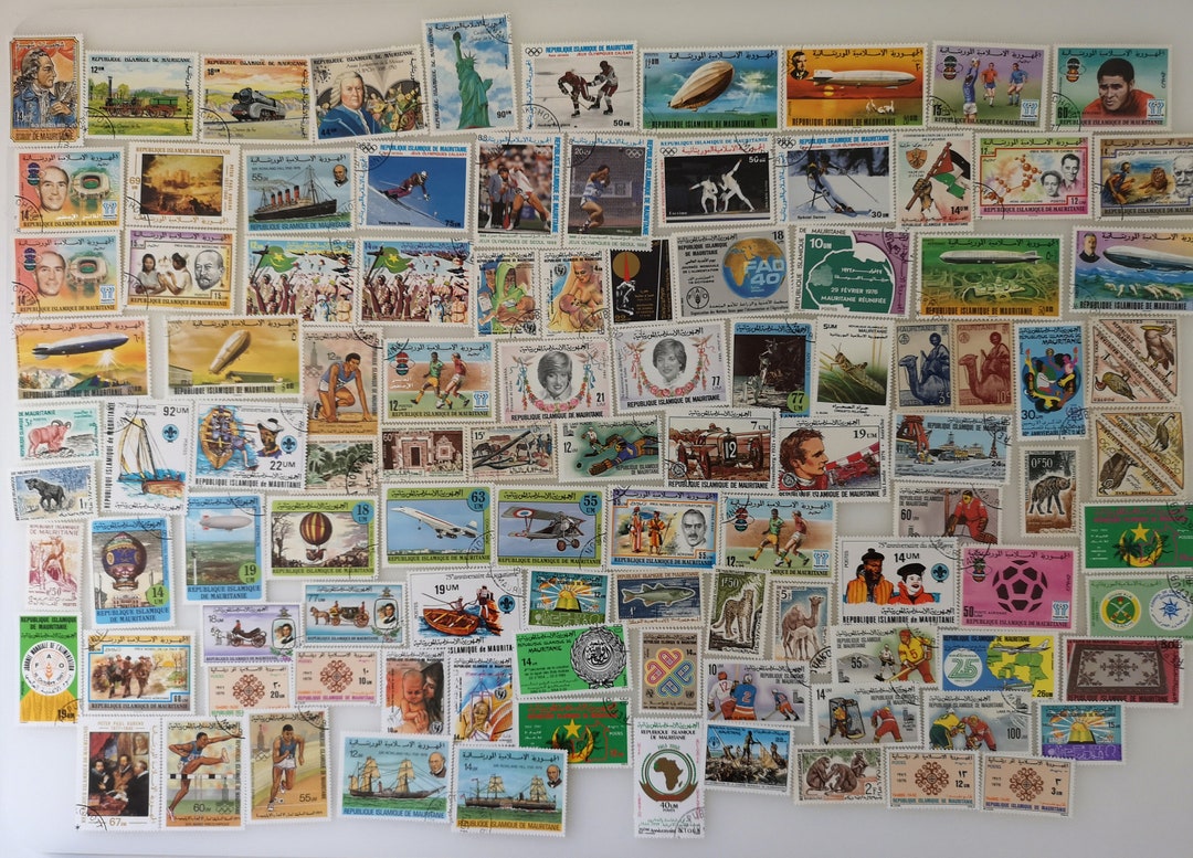 Mauritania Postage Stamps - USED & off Paper - 100 to 300 Different ...