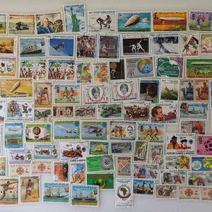 Sellos postales de Mauritania - USADOS y sin papel - 100 a 300 ejemplares diferentes - coleccionismo, manualidades, collage, decoupage, scrapbooking