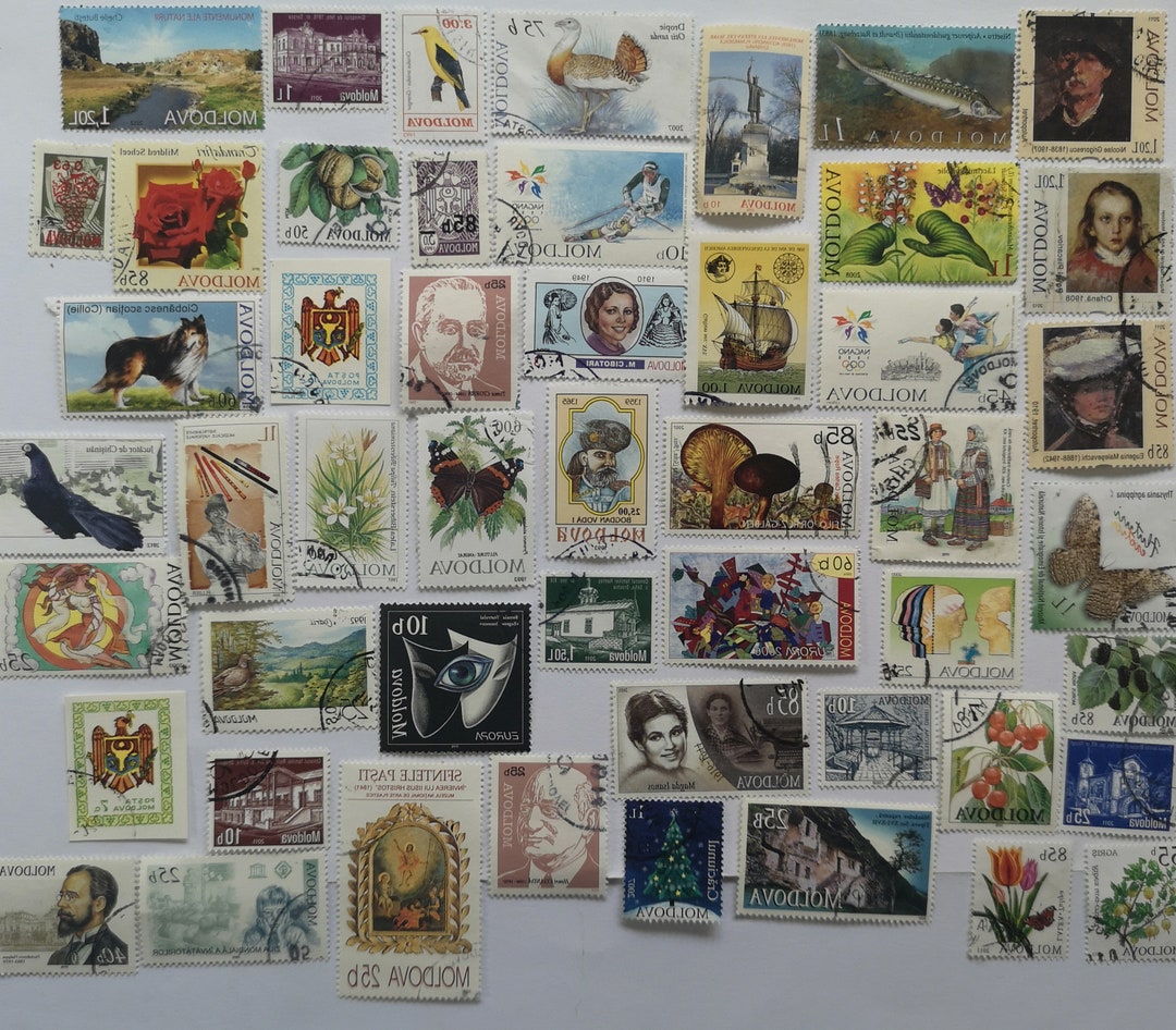 Moldova Postage Stamps - USED & off Paper - 50 to 200 Different ...