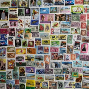 Sellos postales de las Indias Occidentales Británicas - 300 a 1000 diferentes - USADOS y sin papel - coleccionismo, elaboración, collage, decoupage, scrapbooking
