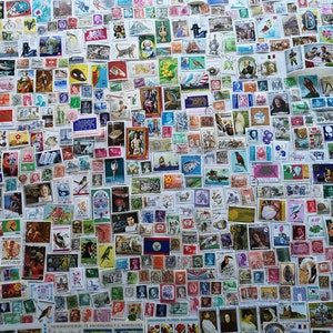 Worldwide Postage Stamps - USED and off paper - 200 to 20,000 different - For collecting, crafting, collage, decoupage, scrapbooking