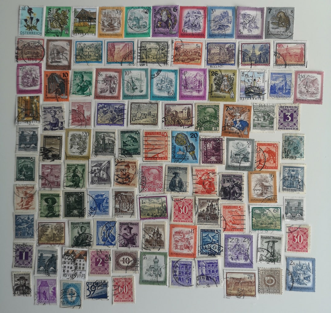 Austria Postage Stamps - USED & off Paper - 100 to 1000 Different ...