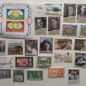 Sellos postales de Santa Elena - USADOS y fuera de papel - 25 a 500 diferentes - coleccionismo, elaboración, collage, decoupage, álbumes de recortes