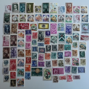 Sellos postales de Italia - USADOS y fuera de papel - 100 a 1000 diferentes - coleccionismo, manualidades, collage, decoupage, scrapbooking