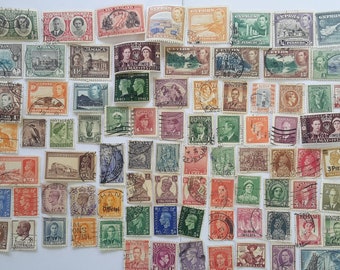 Collection de timbres George VI de l’Empire britannique - 100 à 500 différents - Papier usagé et hors papier - collection, artisanat