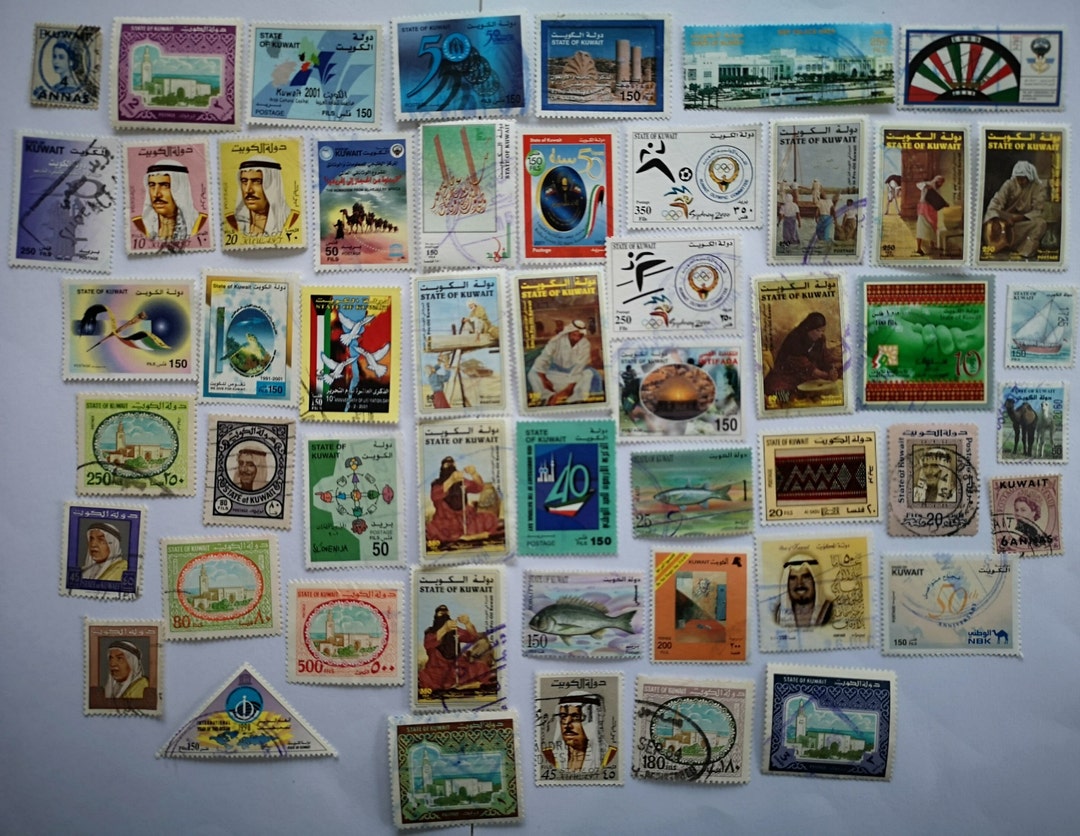 Kuwait Postage Stamps USED & off Paper 50 to 500 Different Collecting