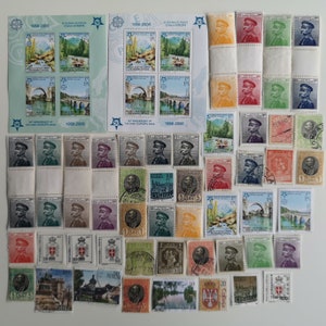 Sellos postales de Serbia - USADOS y sin papel - 50 a 200 diferentes - coleccionismo, manualidades, collage, decoupage, scrapbooking