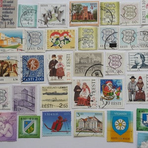 Estonia 50 Different Stamps Collection Set - For Stamp Collectors & Hobbyists