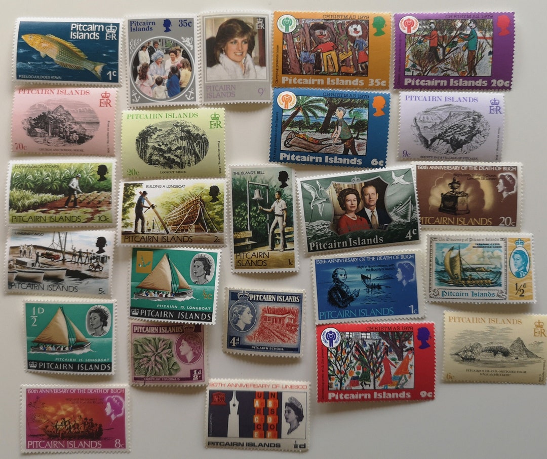 Pitcairn Island Postage Stamps - USED & off Paper - 25 to 300 Different ...