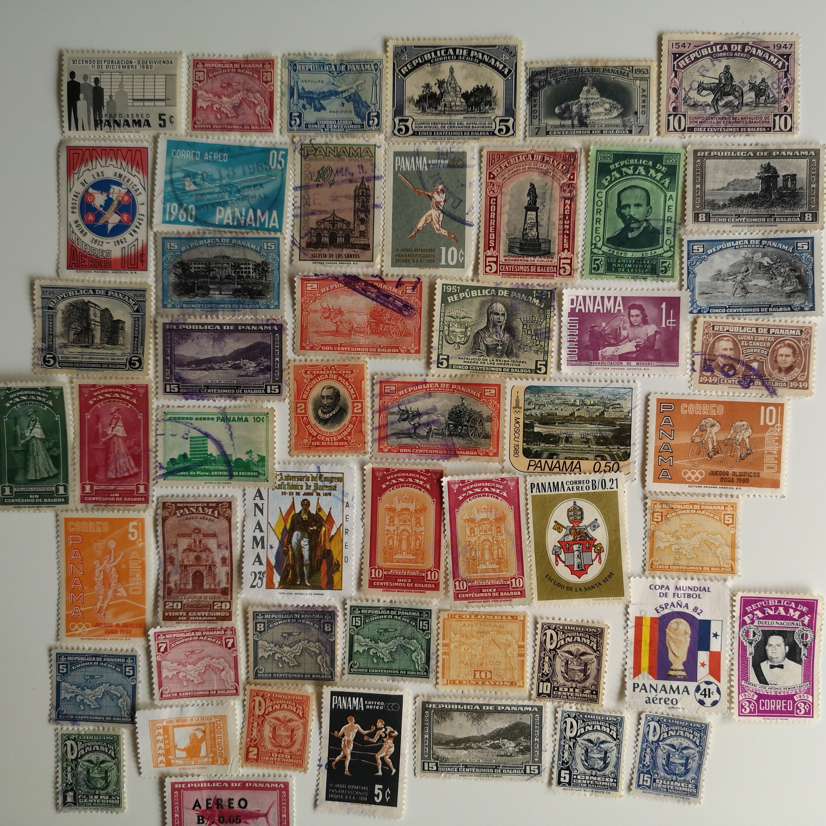 Panama Postage Stamps USED & off Paper 50 to 1000 Different Collecting ...