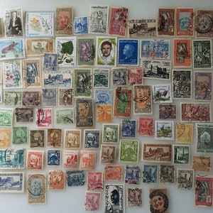 Francobolli della Tunisia - USATI e fuori carta - da 100 a 500 diversi - per collezionismo, artigianato, collage, decoupage, scrapbooking