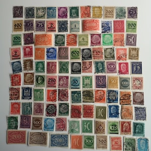 Alemania 1872 a 1932 Sellos postales - USADOS y sin papel - 100 a 500 diferentes - coleccionismo, elaboración, collage, decoupage, álbumes de recortes