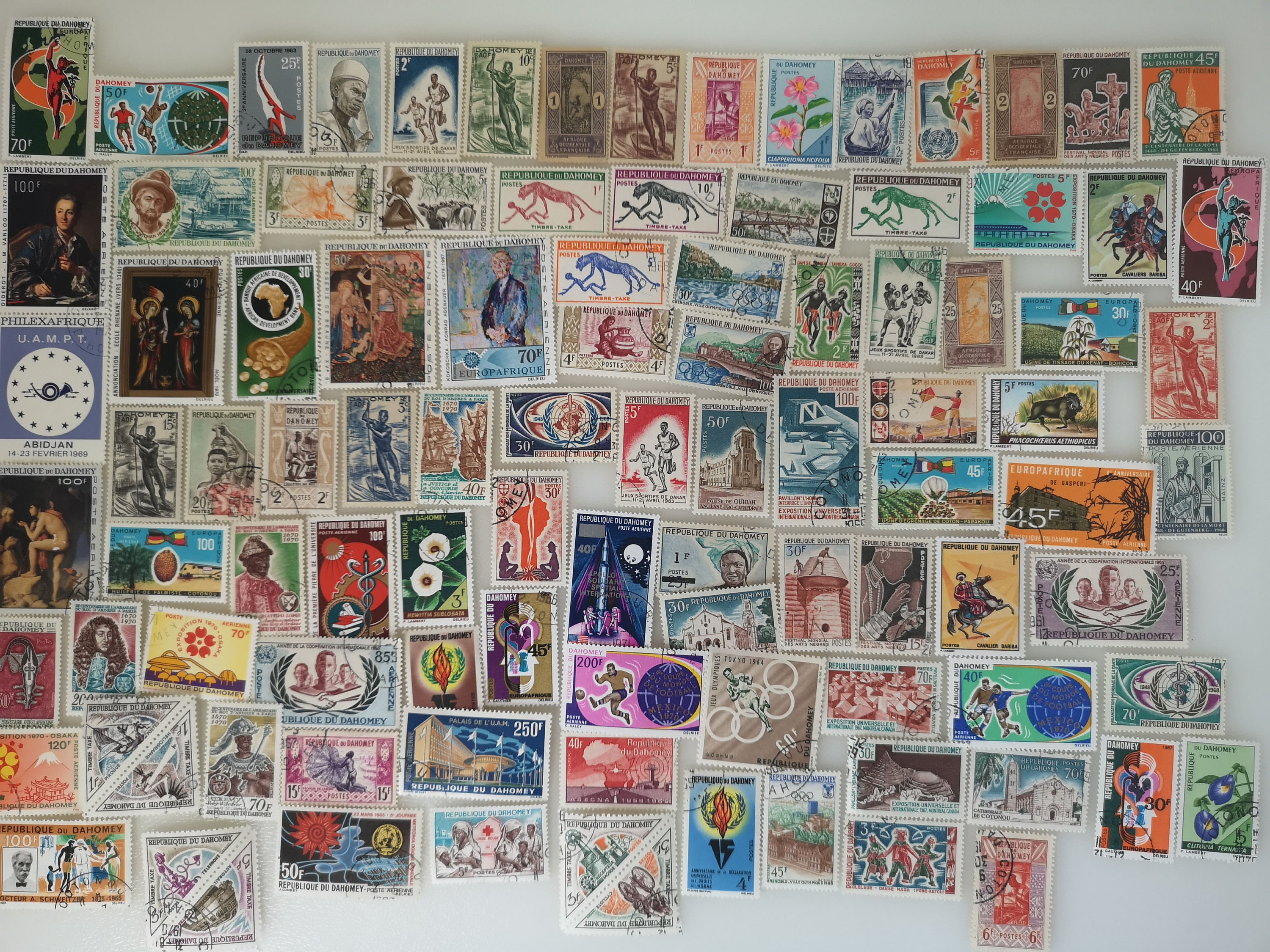 Dahomey Postage Stamps - USED & off Paper - 100 to 300 Different ...